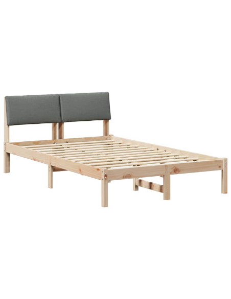 Struttura del Letto marrone e grigio scuro 120 x 200 cm