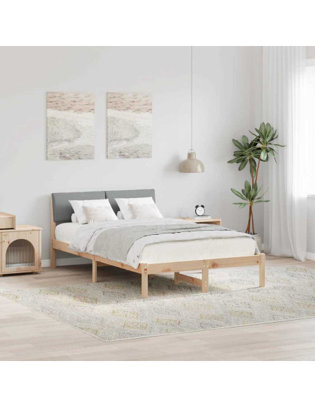 Struttura del Letto Marrone e grigio chiaro 120 x 190 cm