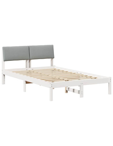 Struttura del Letto Bianco e grigio chiaro 120 x 190 cm