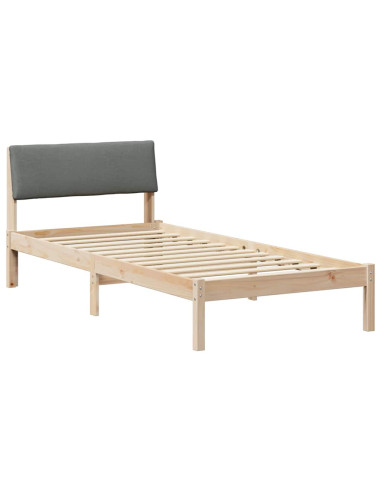 Struttura del Letto marrone e grigio scuro 100 x 200 cm