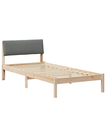 Struttura del Letto marrone e grigio scuro 100 x 200 cm