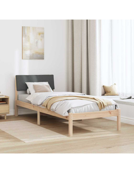 Struttura del Letto marrone e grigio scuro 80 x 200 cm