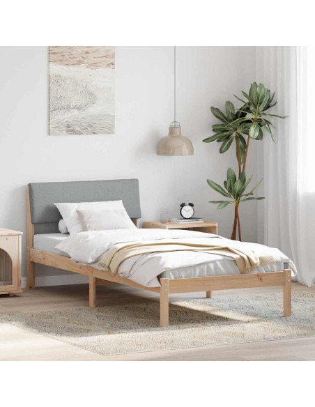 Struttura del Letto Marrone e grigio chiaro 90 x 190 cm