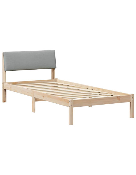 Struttura del Letto Marrone e grigio chiaro 90 x 190 cm