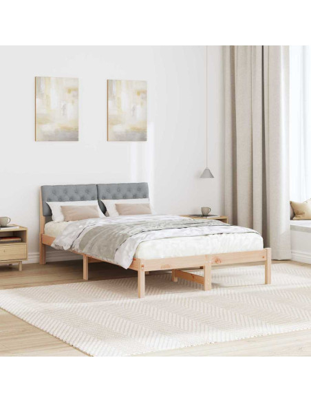 Struttura del Letto Marrone e grigio chiaro 120 x 190 cm