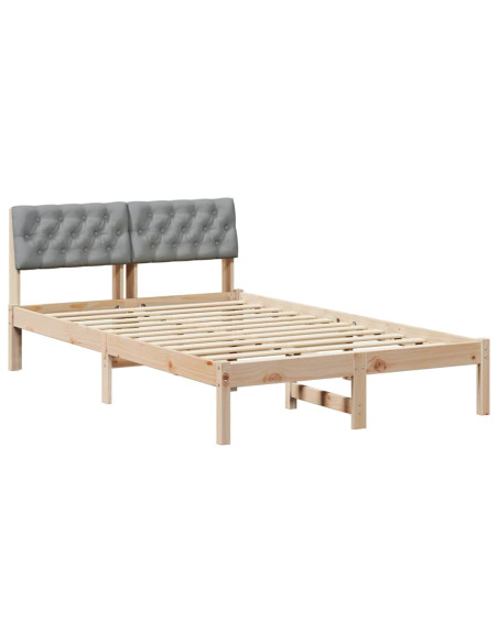 Struttura del Letto Marrone e grigio chiaro 120 x 190 cm