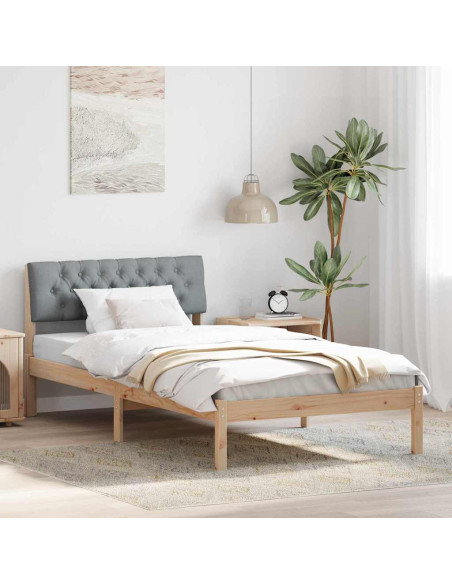 Struttura del Letto Marrone e grigio chiaro 100 x 200 cm