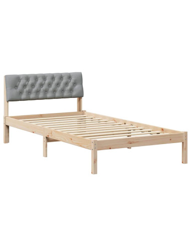 Struttura del Letto Marrone e grigio chiaro 100 x 200 cm