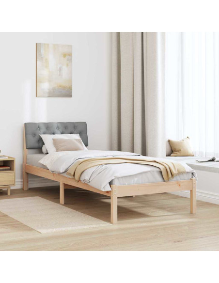 Struttura del Letto Marrone e grigio chiaro 80 x 200 cm