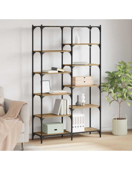 Libreria rovere artigianale 100 x 32 x 170 cm Legno multistrato