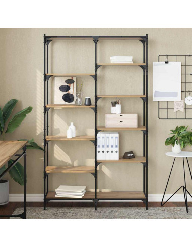 Libreria rovere artigianale 100 x 32 x 170 cm Legno multistrato