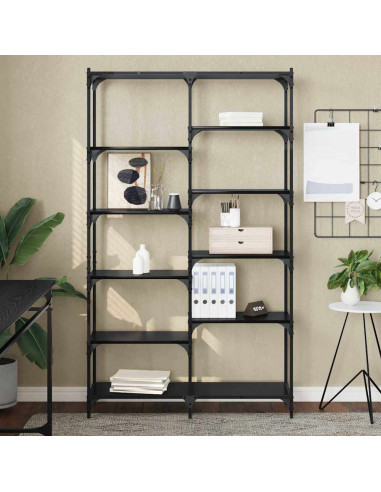 Libreria Rovere nero 100 x 32 x 170 cm Legno multistrato