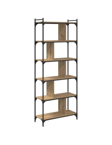 Libreria rovere artigianale 76 x 32 x 192 cm Legno multistrato