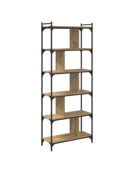 Libreria rovere artigianale 76 x 32 x 192 cm Legno multistrato