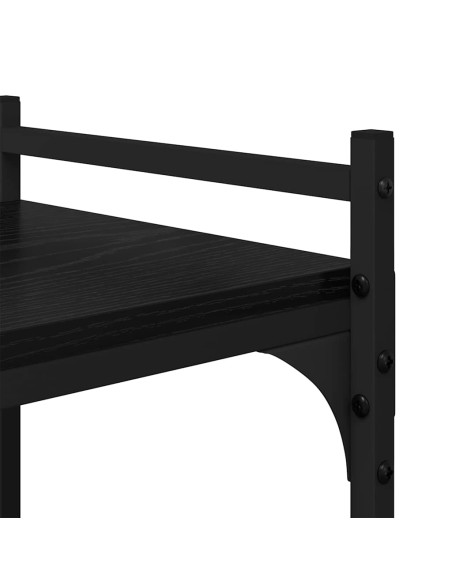 Libreria Rovere nero 76 x 32 x 192 cm Legno multistrato