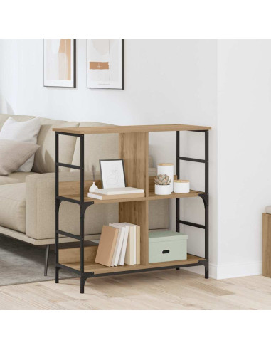 Libreria rovere artigianale 78.5 x 33 x 82 cm Legno multistrato