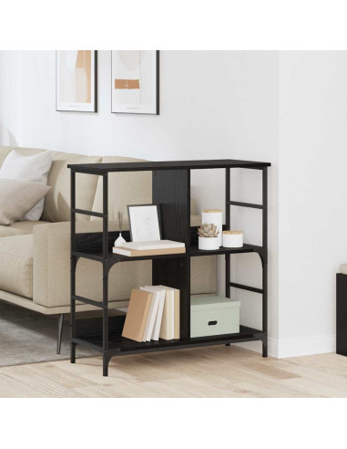 Libreria Rovere nero 78.5 x 33 x 82 cm Legno multistrato