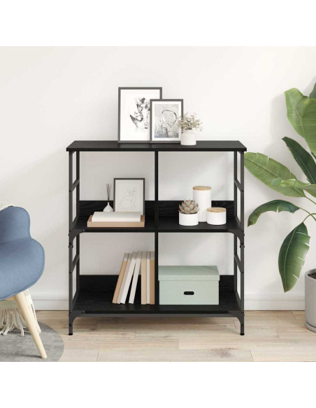 Libreria Rovere nero 78.5 x 33 x 82 cm Legno multistrato