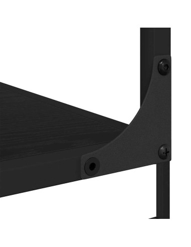 Libreria Rovere nero 81 x 36 x 176 cm Legno multistrato