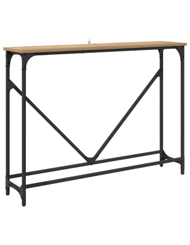 Tavolo consolle rovere artigianale 102 x 22.5 x 75 cm