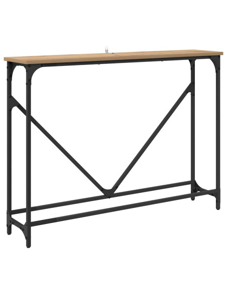 Tavolo consolle rovere artigianale 102 x 22.5 x 75 cm