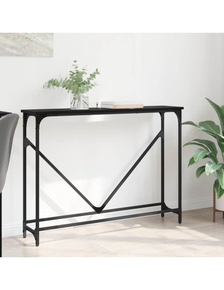 Tavolo consolle Rovere nero 102 x 22.5 x 75 cm