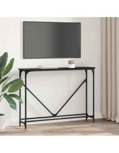 Tavolo consolle Rovere nero 102 x 22.5 x 75 cm