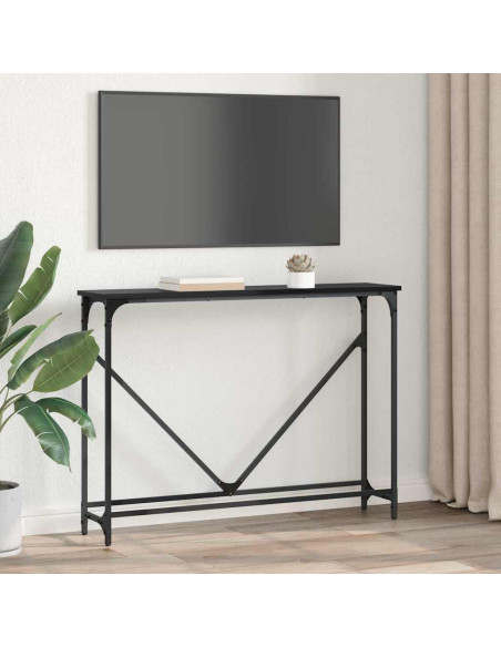 Tavolo consolle Rovere nero 102 x 22.5 x 75 cm