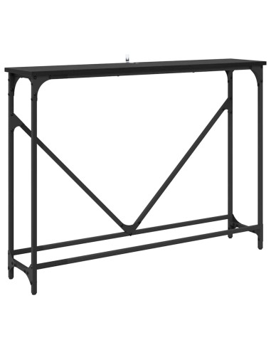 Tavolo consolle Rovere nero 102 x 22.5 x 75 cm