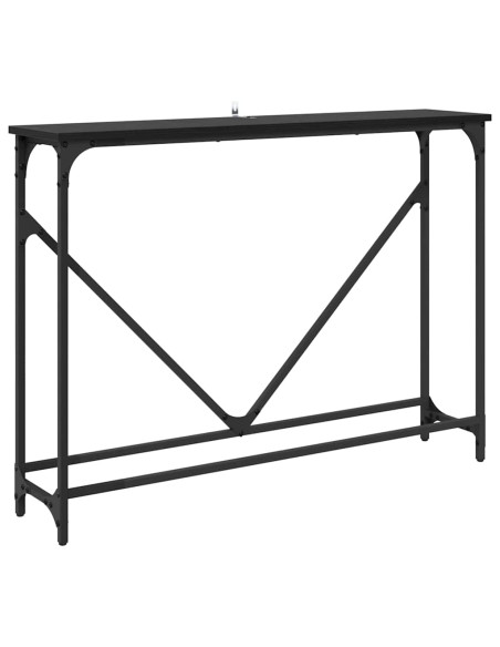 Tavolo consolle Rovere nero 102 x 22.5 x 75 cm