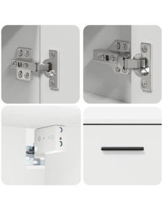 Set di mobili per il bagno 2 pcs Bianco 76.5 x 35 x 64 cm 2