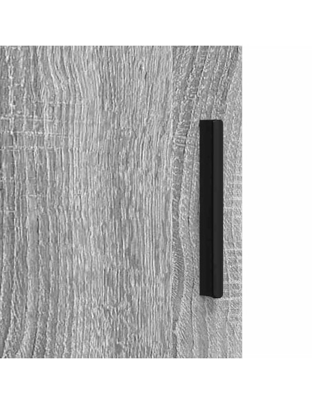 Set di mobili per il bagno con cassetto 3 pcs Grigio sonoma