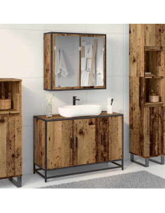 Set di mobili per il bagno 2 pcs Legno vecchio 90 x 33 x 60 cm 2