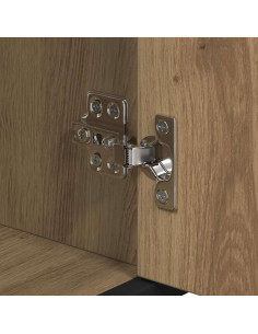 Set di mobili per il bagno con porta 3 pcs rovere artigianale 2