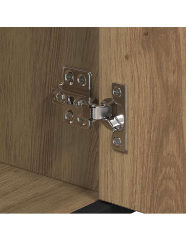 Set di mobili per il bagno con porta 3 pcs rovere artigianale