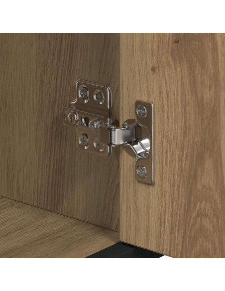 Set di mobili per il bagno con porta 3 pcs rovere artigianale