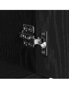 Set di mobili per il bagno 3 pcs Rovere nero 60 x 33 x 60 cm 2