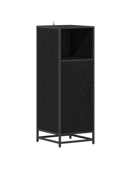 Set di mobili per il bagno 3 pcs Rovere nero 65 x 33 x 60 cm