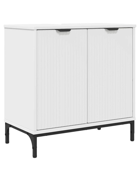 Set di mobili per il bagno Bianco Legno ingegnerizzato, Metallo