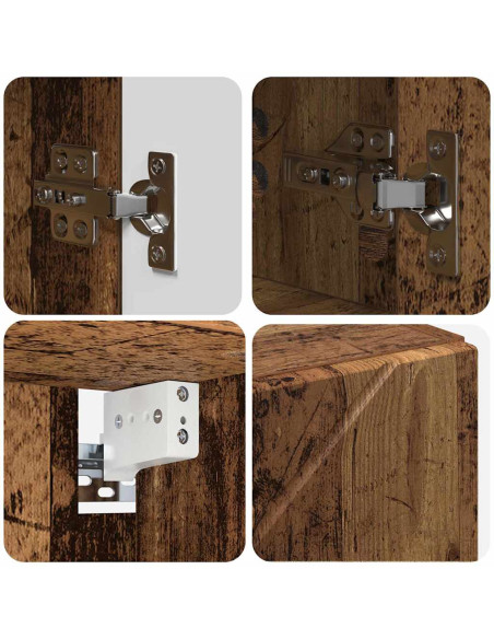 Mobiletto per specchio da bagno Legno vecchio 80 x 17 x 55 cm