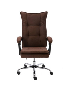 Sedia da Ufficio Marrone in Tessuto 2