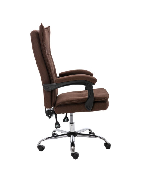 Sedia da Ufficio Marrone in Tessuto