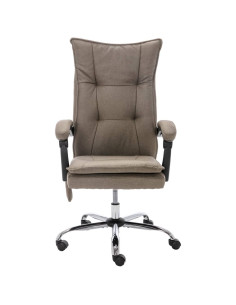 Sedia Massaggiante da Ufficio Tortora in Tessuto 2