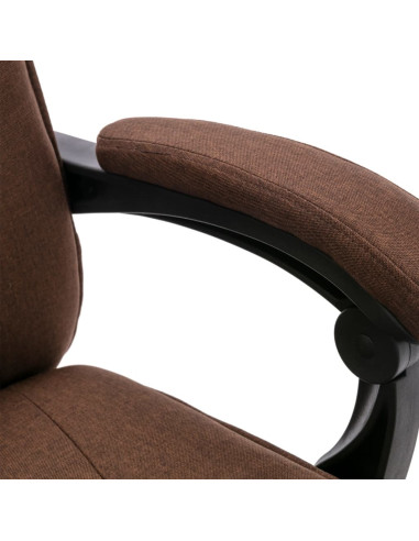Sedia Massaggiante da Ufficio Marrone in Tessuto
