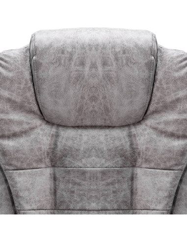 Sedia da Ufficio Grigio Chiaro in Scamosciato