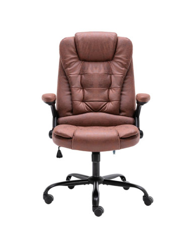 Sedia da Ufficio Marrone Chiaro in Scamosciato