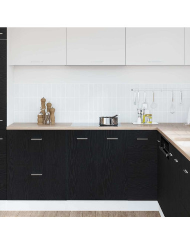 Mobile Base Rovere Nero 60x46x81,5 cm Legno Ingegnerizzato