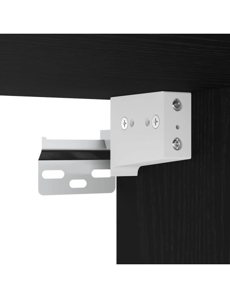 Armadio pensile Riga Rovere nero 20 x 29,5 x 60 cm