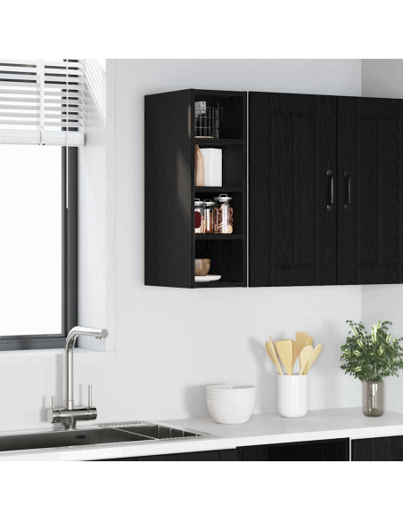 Armadio pensile Riga Rovere nero 20 x 29,5 x 60 cm