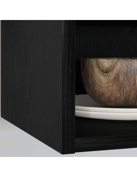 Armadio pensile Riga Rovere nero 30 x 29,5 x 60 cm